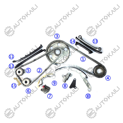Сборник цепочки для NISSAN YD25DDTI CABSTAR/NAVARA/PICKUP /PRESAGE/SEWENA DOHC 16V 2.5L 2002.3-2008.9 PICK UP (D22) 2.5 Di 2488CC YD25DDTI 2002.3 Мощность подъема (BHP) 138 (KW) 98