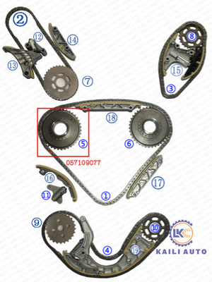 КАСА CEXA 059109229J 106L 057109218K ФАЭТОНА TOUAREG 3.0T CATA VW собрания времени AUDI 2.7L CANA цепная