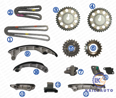 Набор времени 1GD 2GD 2.8T цепной для ТОЙОТА FORTUNER HILUX INNOVA 13507-0E010 116L 13550-0E010