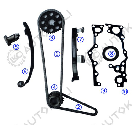 Набор цепочки для TOYOTA 2TZ-FE 2.4L EMINA/ESTIMA/PREVIA/LUCIDA DOHC 16V 94-99 13506-75010 102L