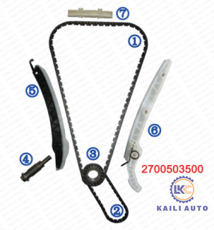 Приурочивая цепной набор для двигателя M274 M270 1.6T/2.0T 0009933978 BENZ C200 C300 E200 A180 B180 A260 CLA180 CLS GLA200 GLA260