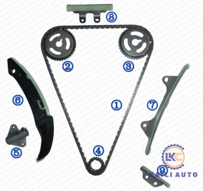Приурочивая цепной набор для двигателя i10 HYUNDAI/KIA i10 (IA) (PA) i20 (GB) i20 (PB PBT) G4LA 1.2L 08-10 24321-03000 9*160L