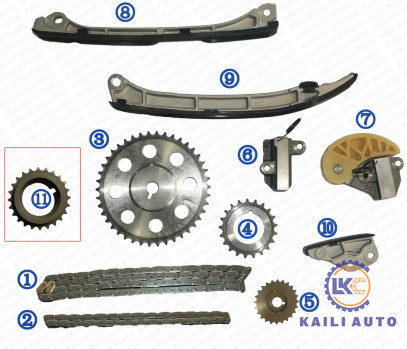 Приурочивая цепной набор для stufenheck GJ.GH 6 Kombi GJ.GH 2,2 D AWD 12-18 SH02-12-201 108L SH01-14-151 58L MAZDA CX-5 KE 6