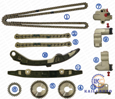 Приурочивая цепной набор для NISSAN TEANA (J32) TEANA (J31) 13028-JK00A 11*196L 13070-EY00A
