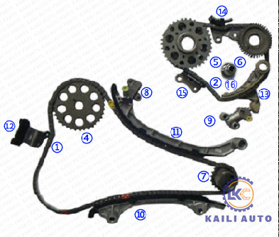 ТОЙОТА 4RUNNER Tacoma 2,7 VVT приурочивая цепное 13506-75050 124L 13540-75030